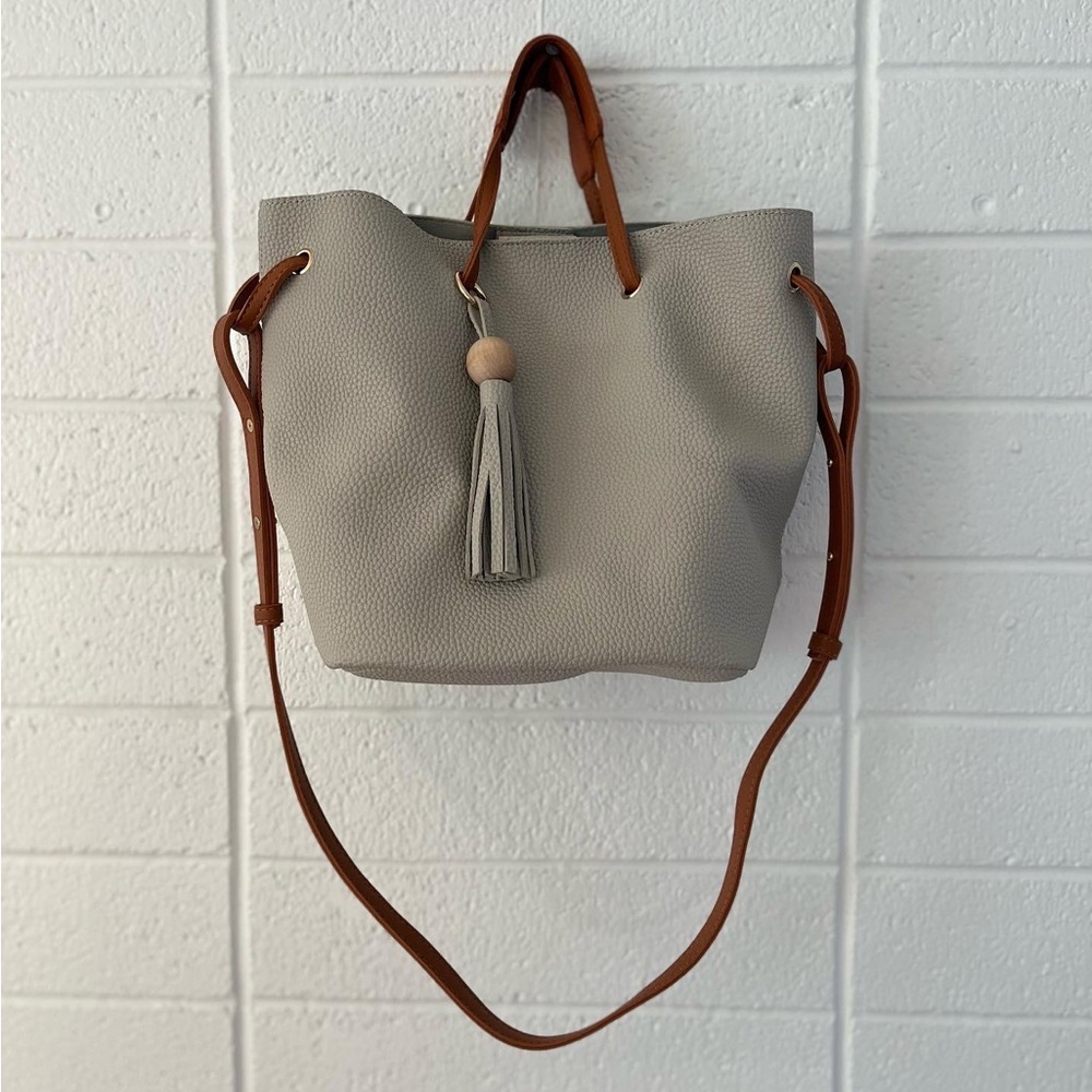 Faux leather bag set